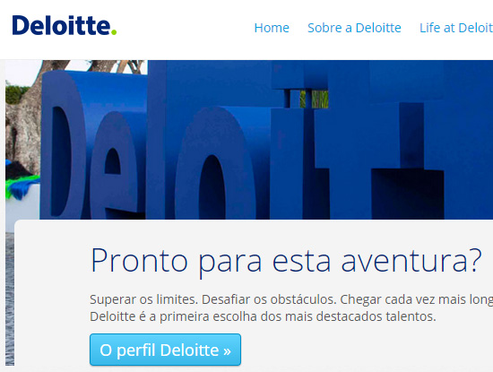 Deloitte Recrutamento Website