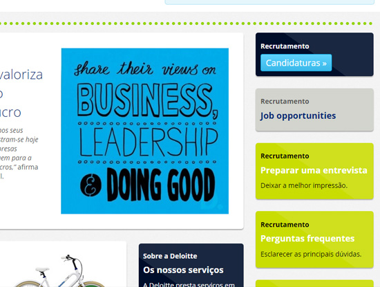 Deloitte Recrutamento Website