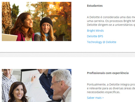 Deloitte Recrutamento Website