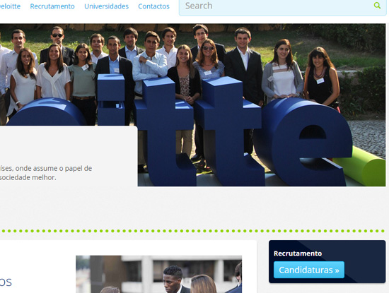 Deloitte Recrutamento Website