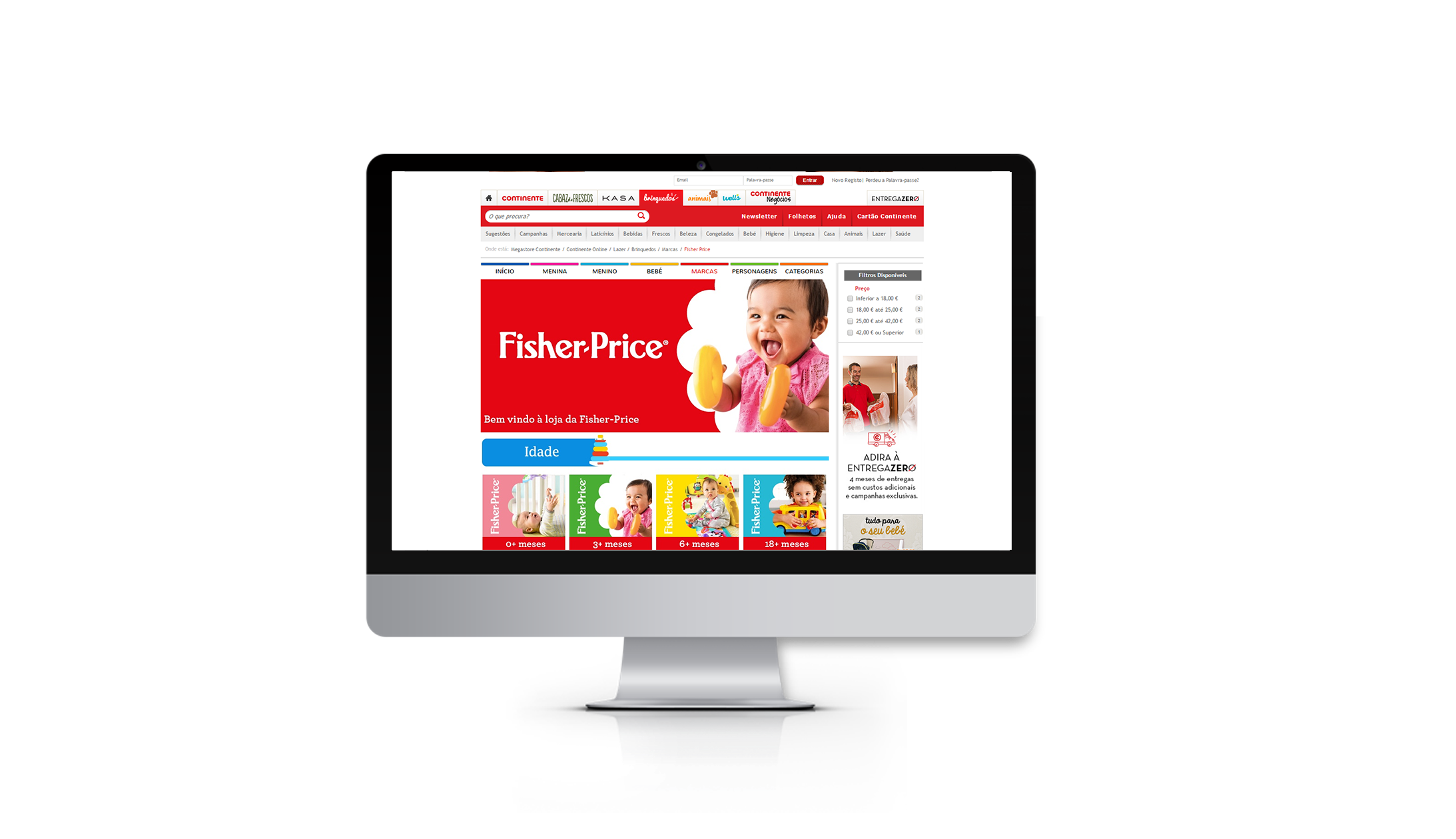 Fisher-Price loja Continente On-line