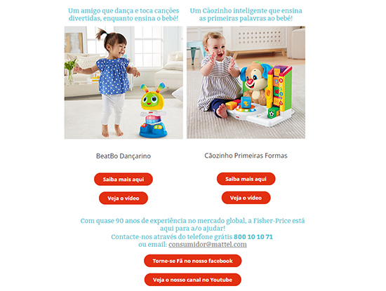 Fisher-price Newsletter Natal