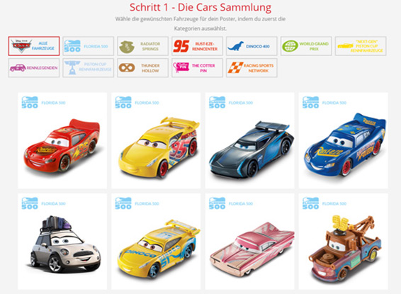 Disney Cars Poster