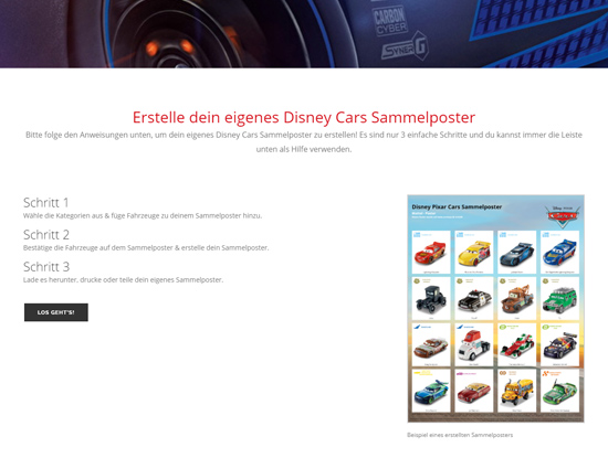 Disney Cars Poster